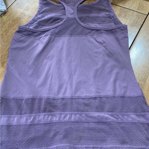 Beautiful crop top and tank top size L white and purple color - Picture 4 of 7